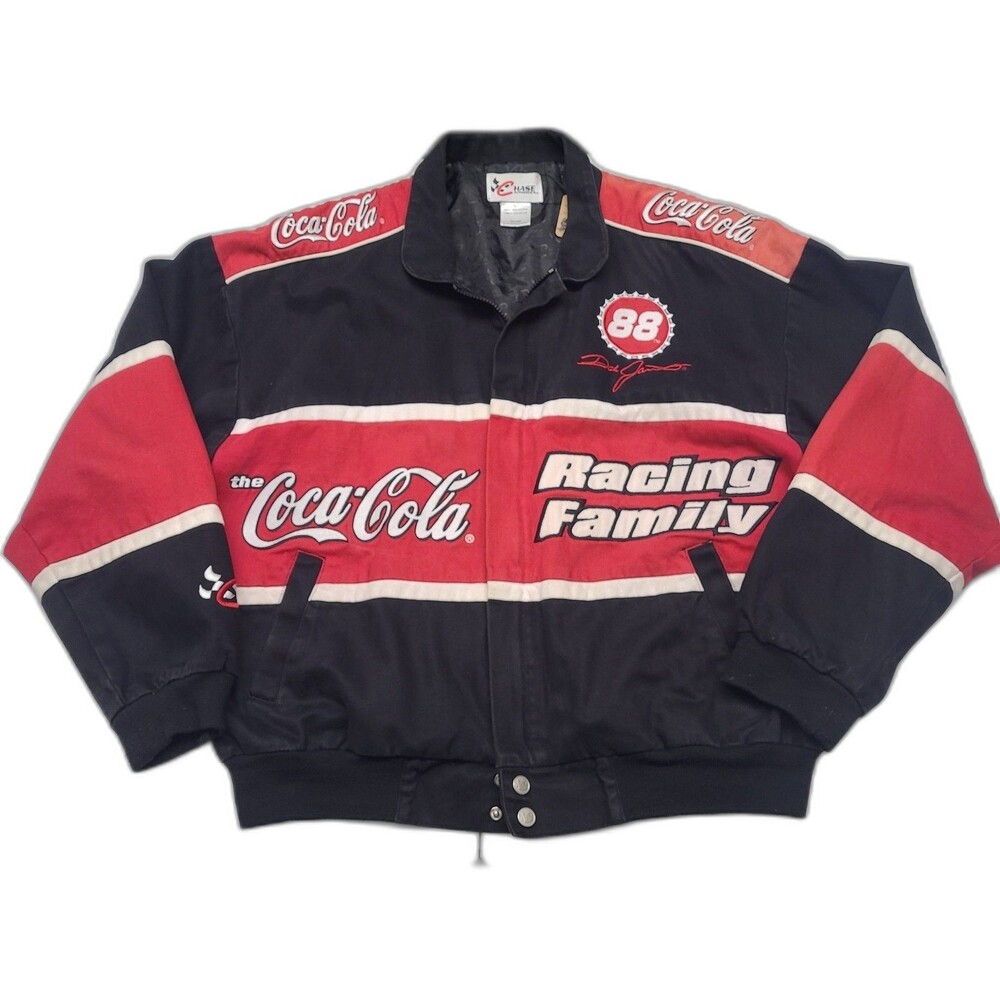 Vtg Coca-Cola Racing Family Jacket #88 Dale Jarrett
